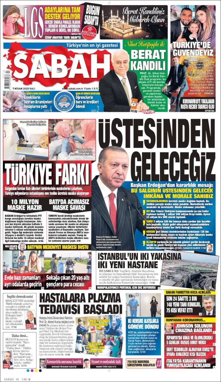 Portada de Sabah (Turqu&iacute;a)
