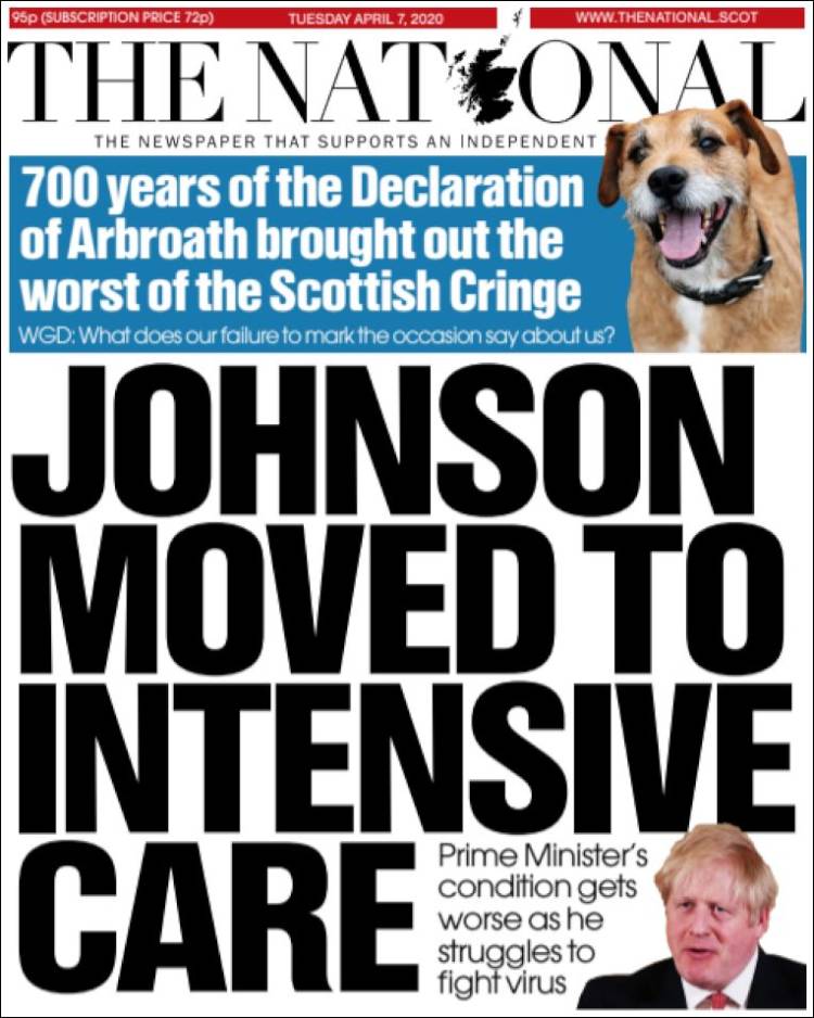 Portada de The National (Reino Unido)