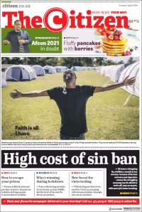 Portada de The Citizen (Sud&aacute;frica)