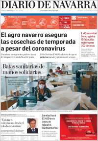 Portada de Diario de Navarra (España)