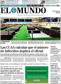 Portada de El Mundo (España)