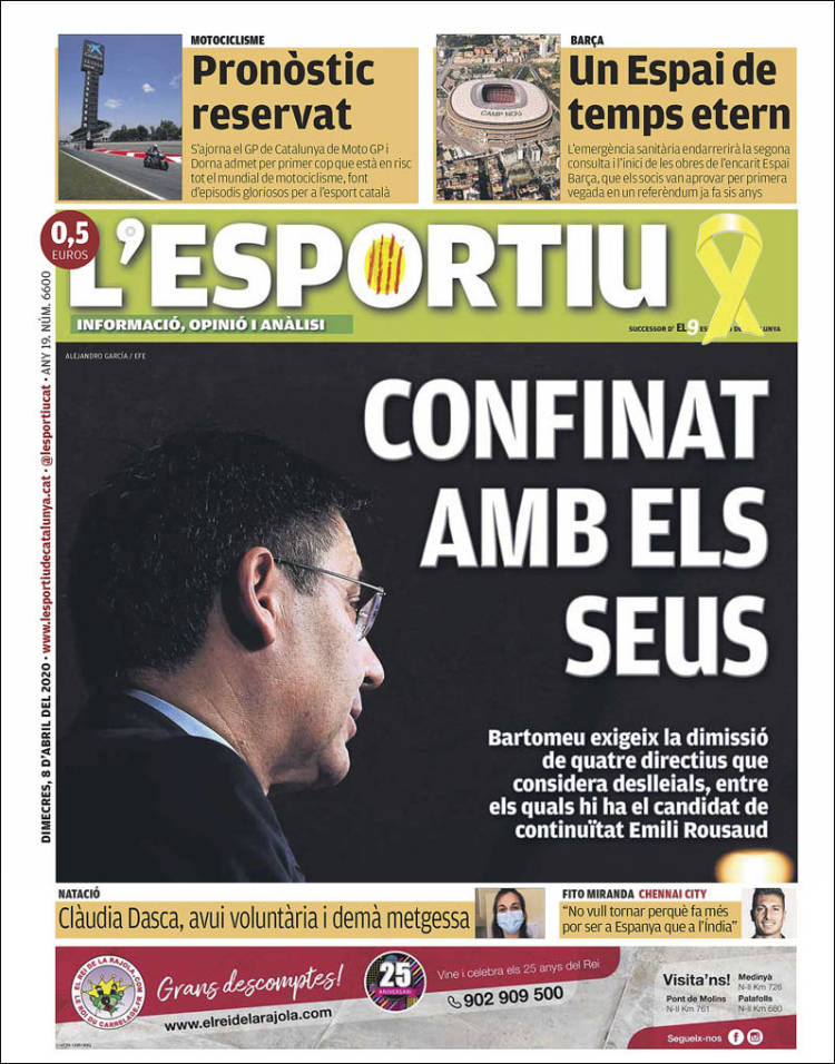 Portada de L'Esportiu : Girona (Spain)