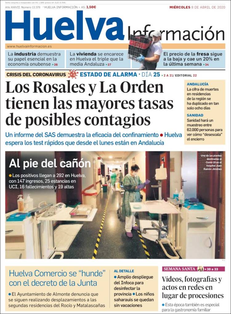 Portada de Huelva Información (Spain)