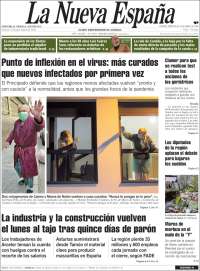 Portada de La Nueva España (España)