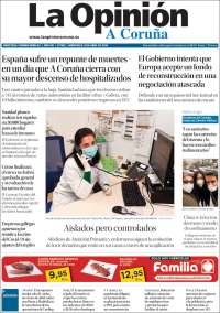 Portada de La Opinión de A Coruña (España)