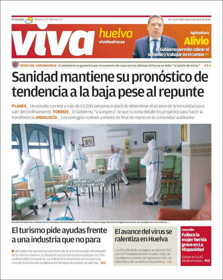 Portada de Viva Huelva (España)