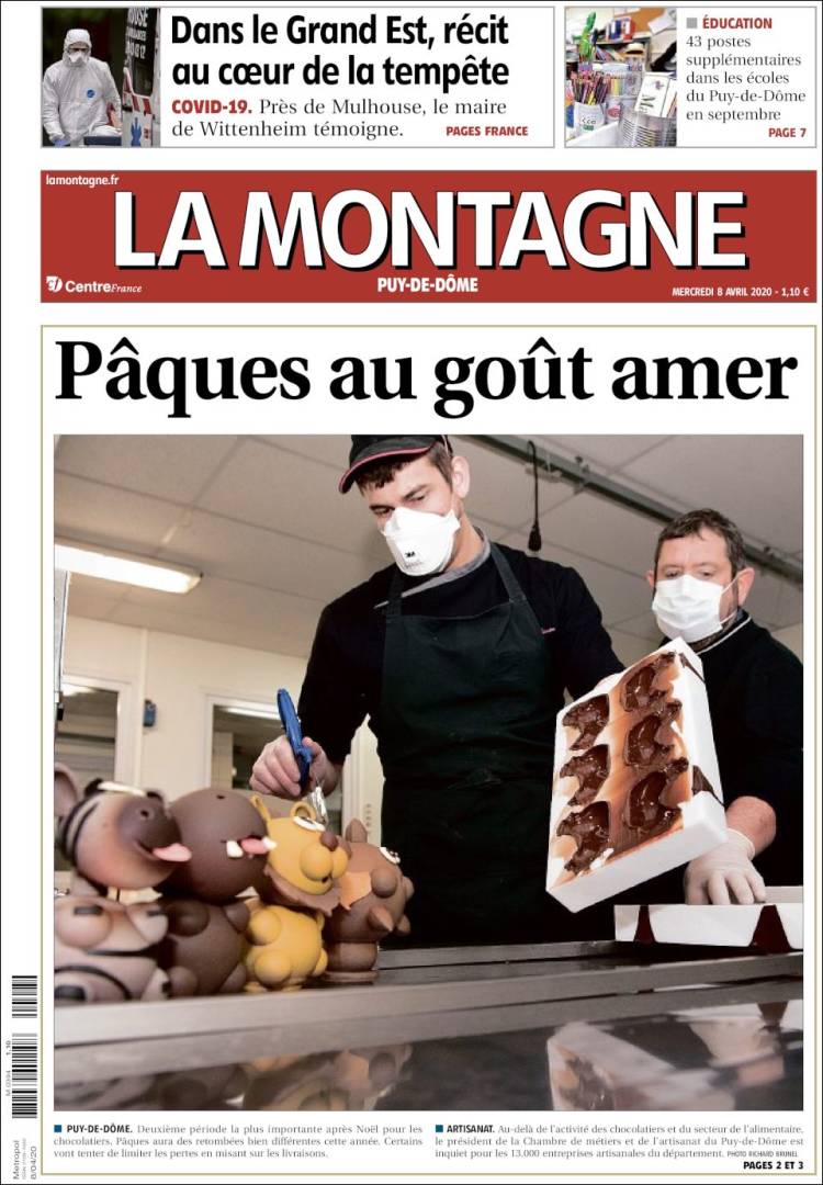 Portada de La Montagne (Francia)