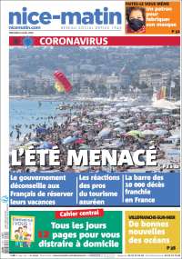Portada de Nice-Matin (Francia)