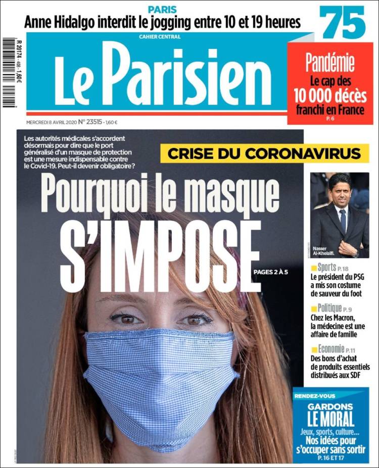 Portada de Le Parisien (Francia)