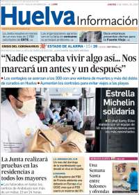 Portada de Huelva Información (España)