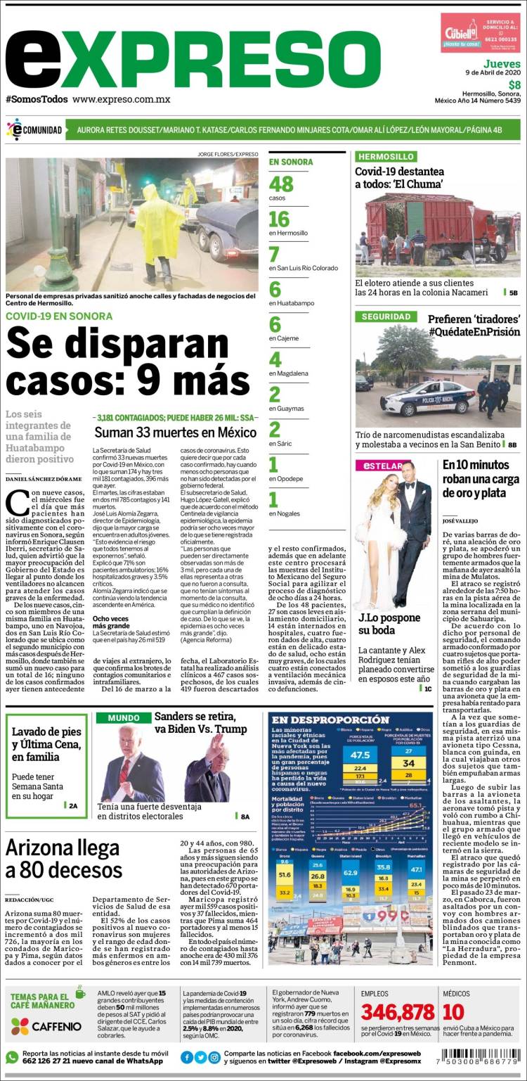 Portada de Expreso (México)