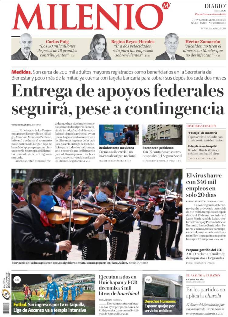 Portada de Milenio de Hidalgo (México)