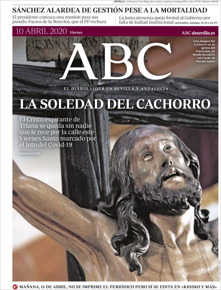 Portada de ABC - Sevilla (España)