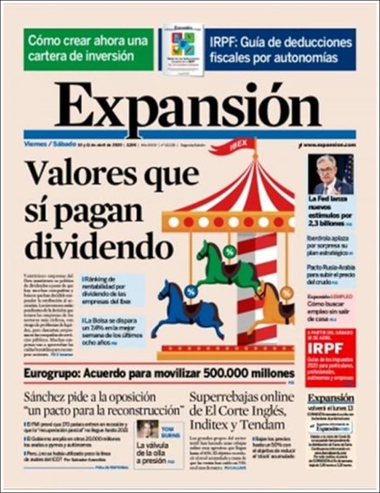 Portada de Expansión (Espa&ntilde;a)