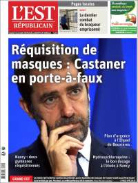 Portada de L'Est Republicain (Francia)