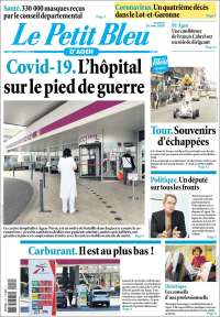 Portada de Le Petit Bleu (Francia)