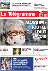 Portada de Télégramme (Francia)