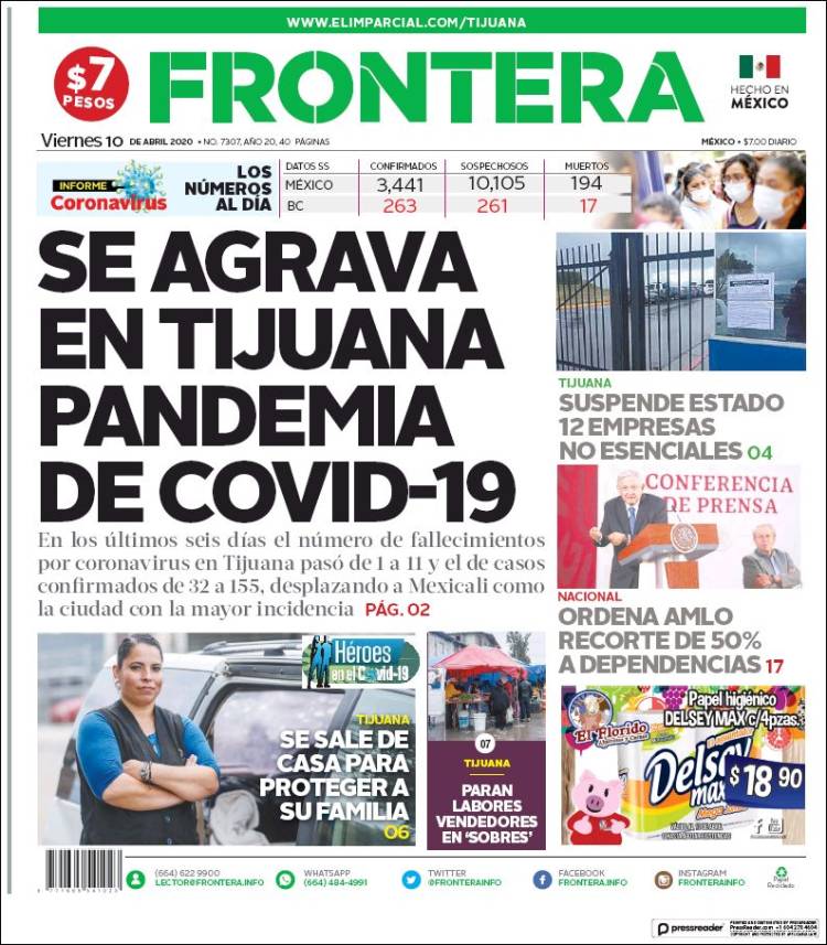 Portada de Frontera (M&eacute;xico)