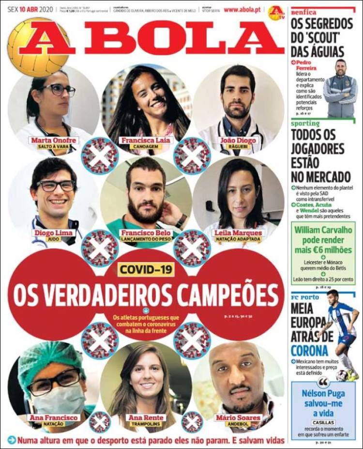 Portada de A Bola (Portugal)