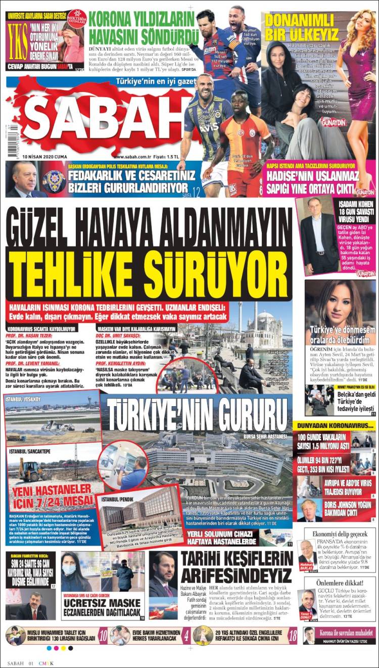 Portada de Sabah (Turqu&iacute;a)