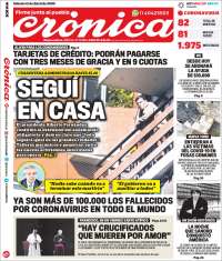 Portada de Crónica (Argentina)