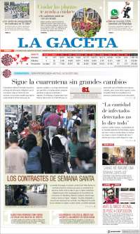 Portada de La Gaceta (Argentina)