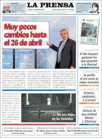 Portada de La Prensa (Argentina)