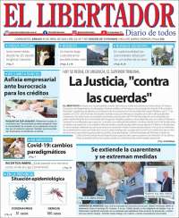 Portada de Diario El Libertador (Argentina)