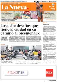 Portada de La Nueva Provincia (Argentina)