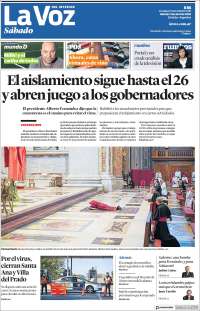 Portada de La Voz del Interior (Argentina)