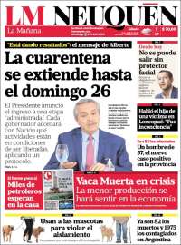 Portada de La Mañanade Neuquén (Argentina)