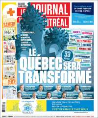 Portada de Le Journal de Montréal (Canada)