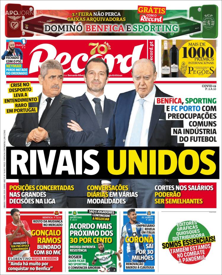 Portada de Record (Portugal)