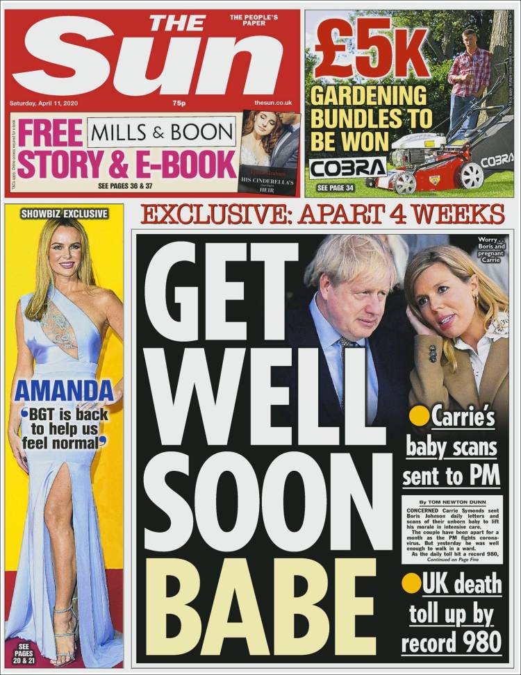 Portada de The Sun (Reino Unido)