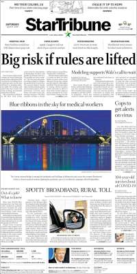 Portada de Star Tribune (USA)