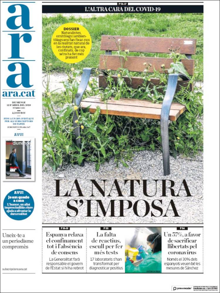 Portada de Ara (Spain)