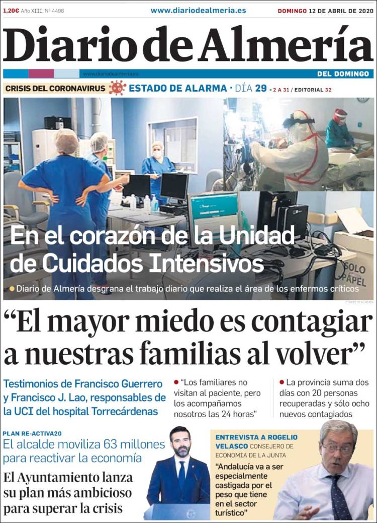 Portada de Diario de Almería (Spain)