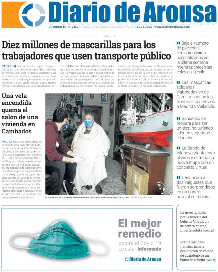 Portada de Diario de Arousa (Spain)