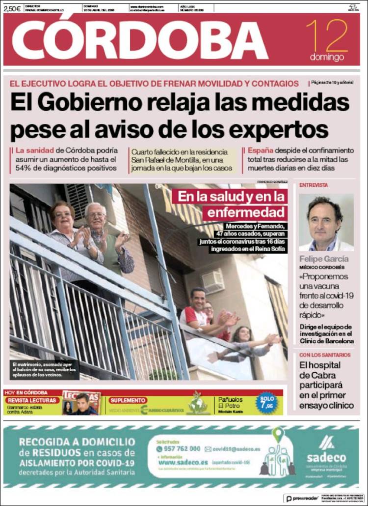 Portada de Diario de Córdoba (Spain)