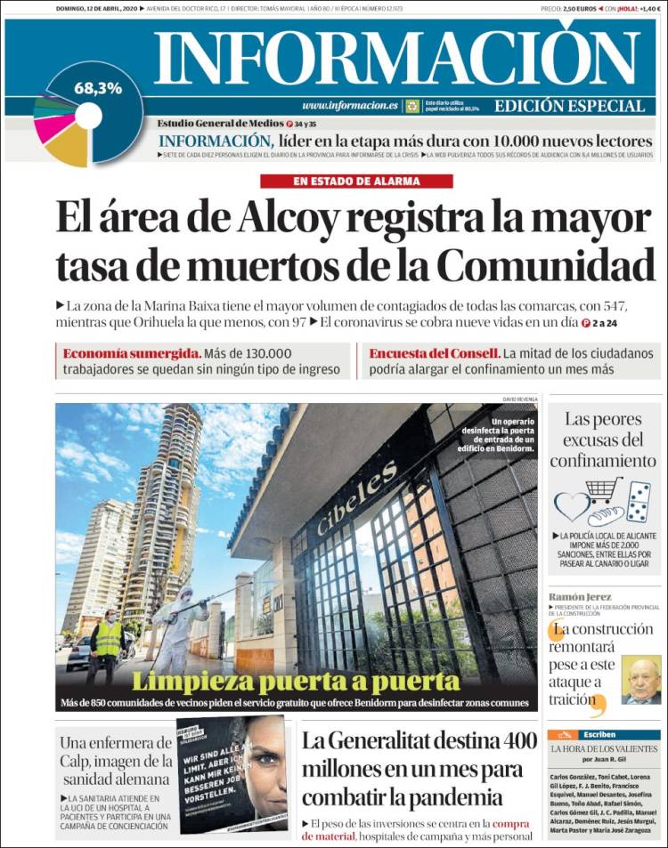 Portada de Diario Información (Spain)