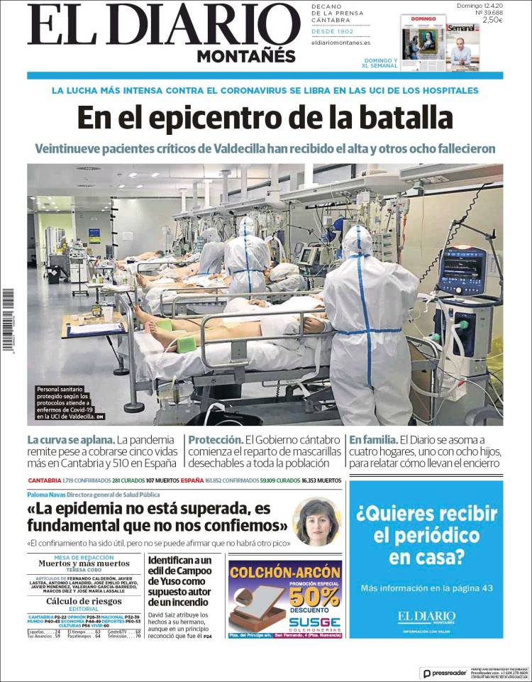 Portada de El Diario Montañés (Spain)