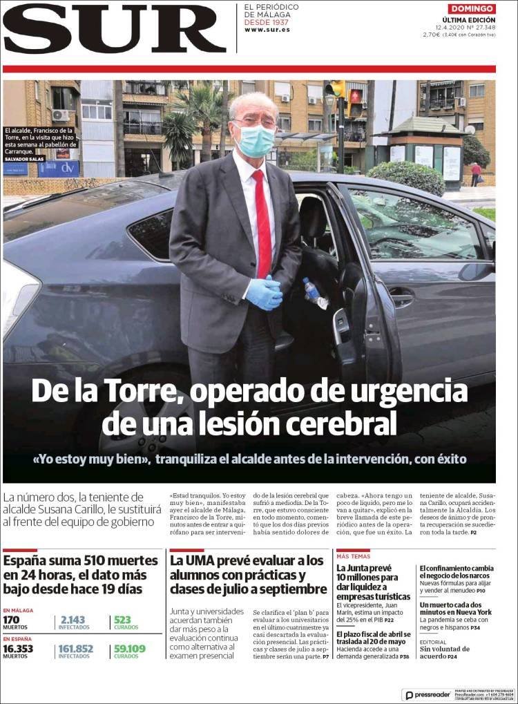 Portada de Diario el Sur (Spain)