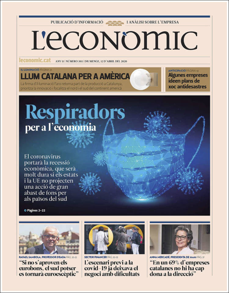 Portada de L'Econòmic (Spain)