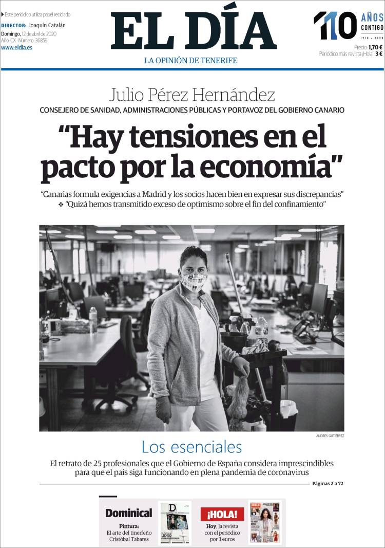 Portada de El Día (Spain)