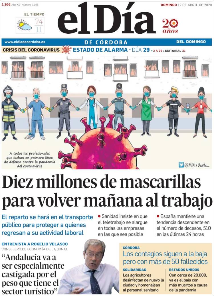 Portada de El Día de Córdoba (Spain)