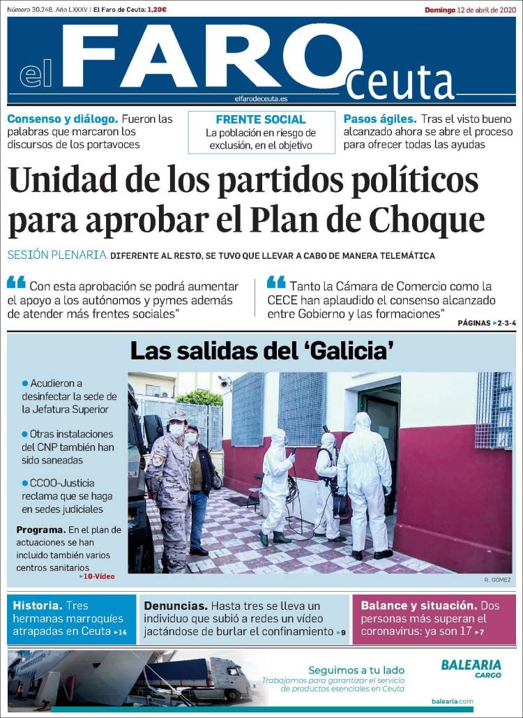 Portada de El Faro de Ceuta (Spain)