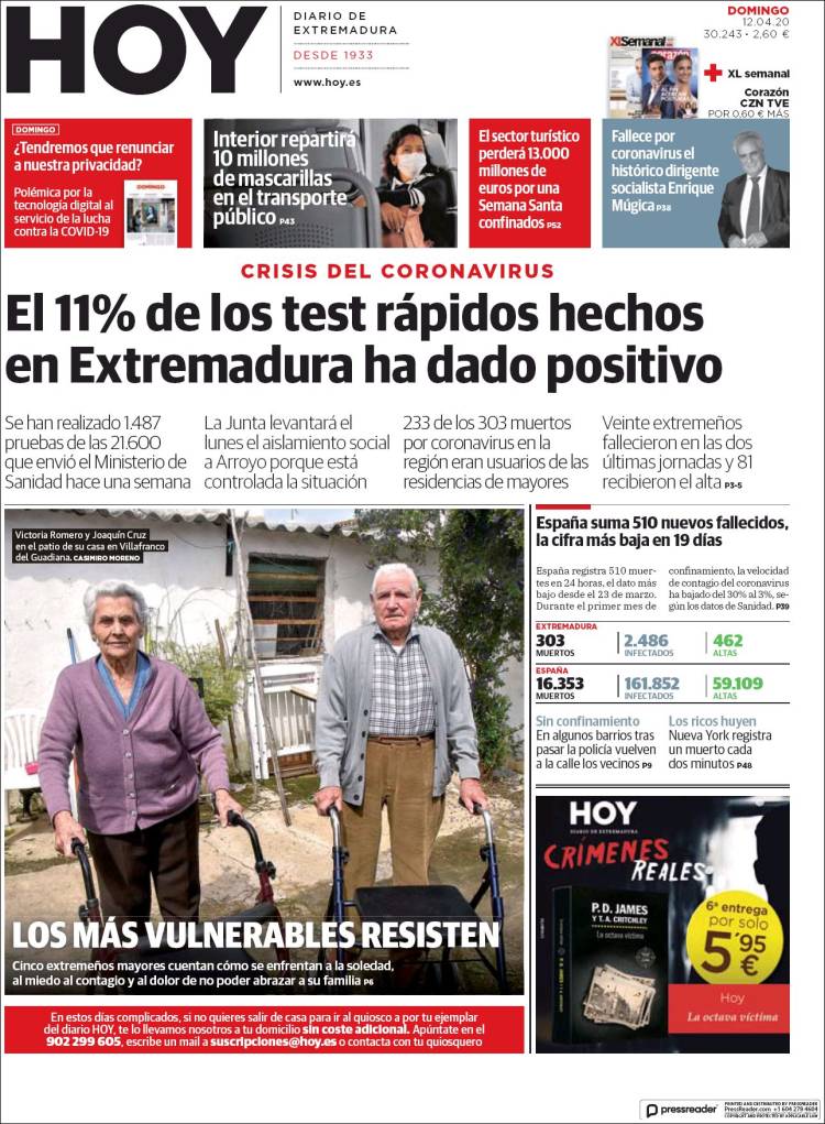 Portada de Hoy - Caceres (Spain)