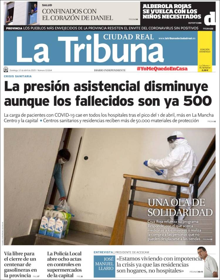 Portada de La Tribuna de Ciudad Real (Spain)