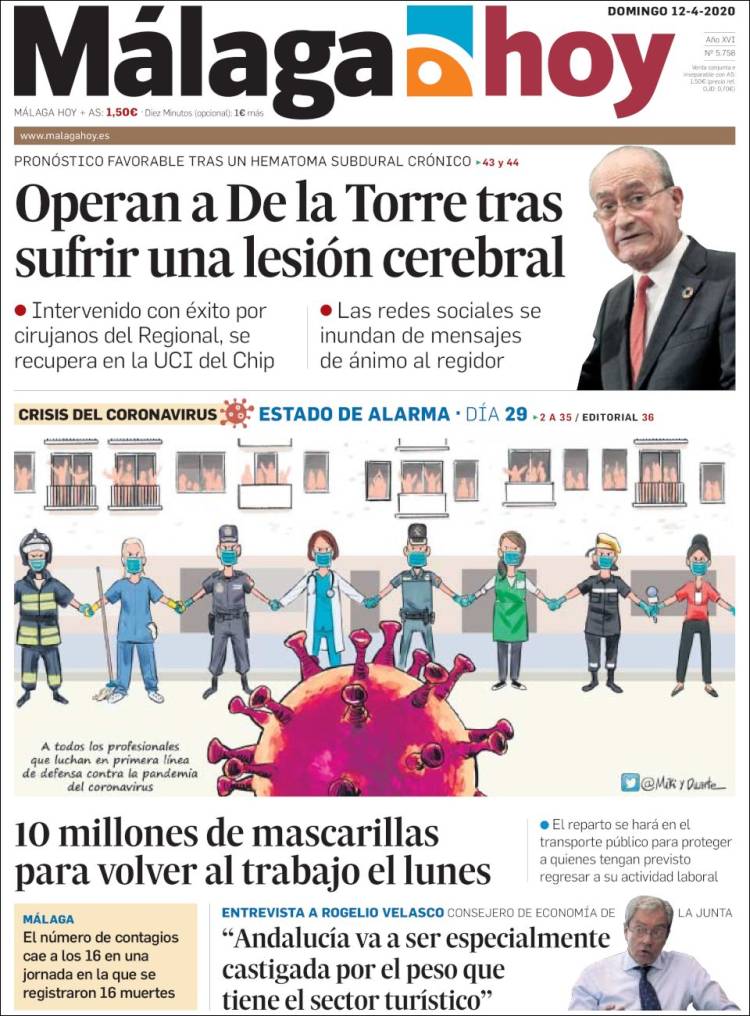 Portada de Málaga Hoy (Spain)