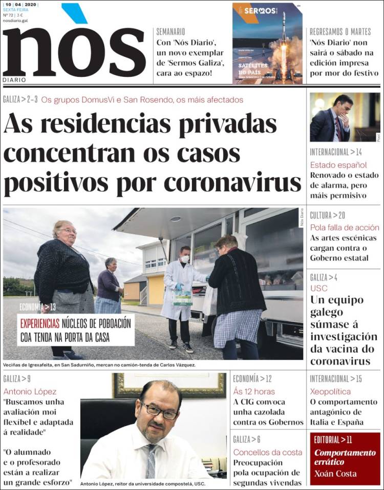 Portada de Nòs Diario (Spain)